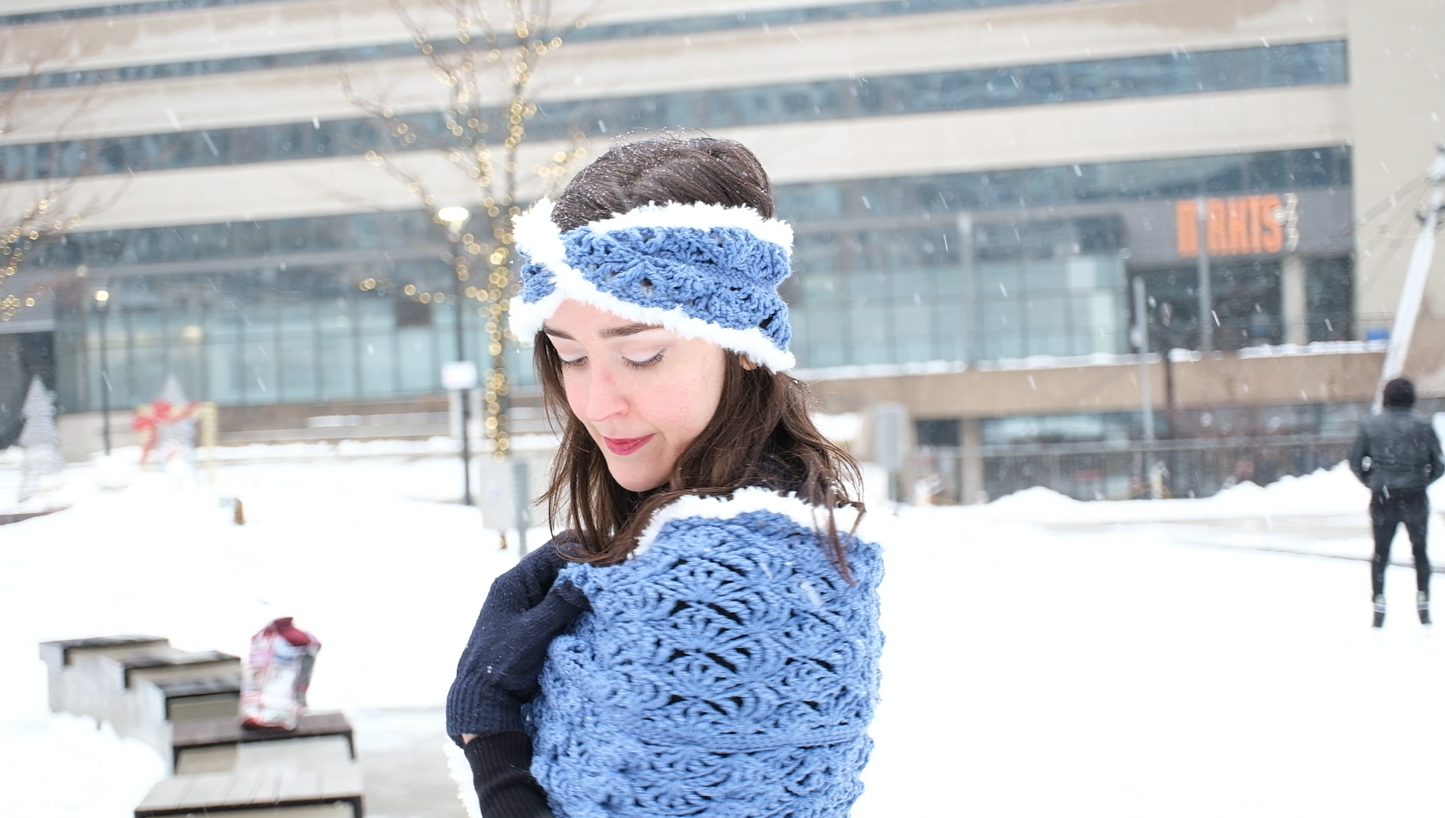 Riverbed Shawl ~ Crochet PDF Pattern