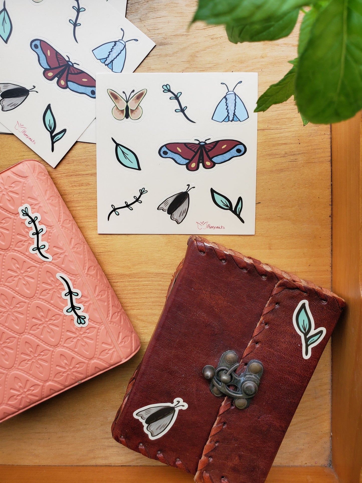 Moth Stickers - Poppysmicks