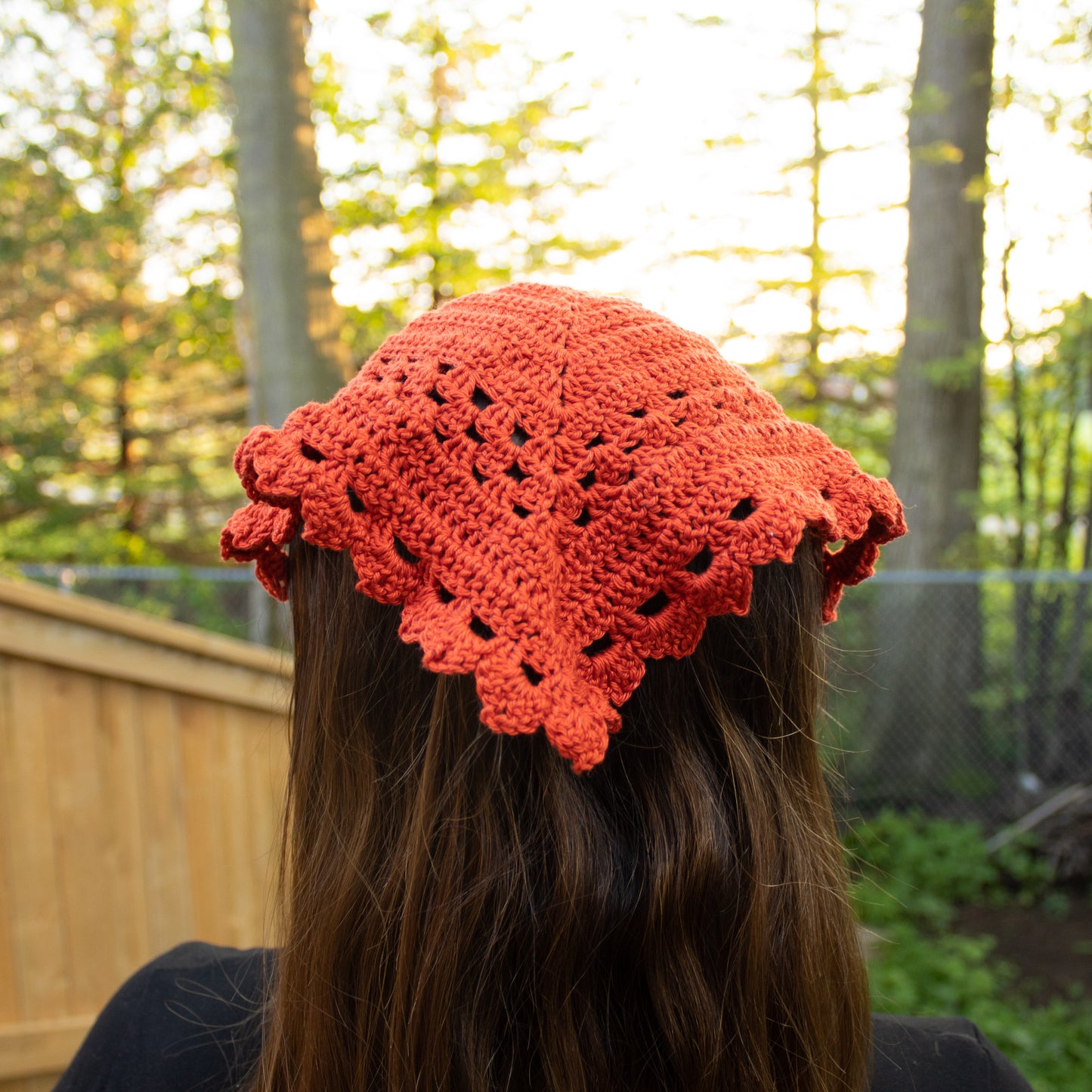 Sweet Pea Bandana ~ PDF Crochet Pattern