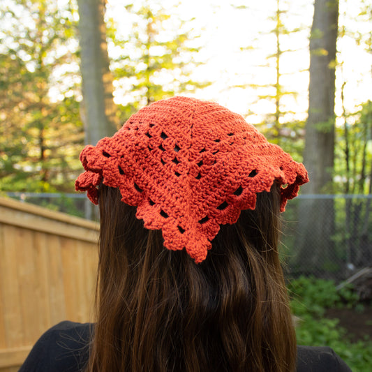 Sweet Pea Bandana ~ PDF Crochet Pattern