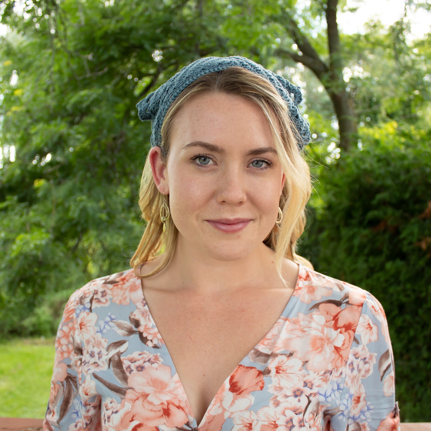 Sweet Pea Bandana ~ PDF Crochet Pattern