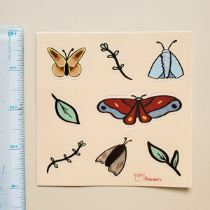 Moth Stickers - Poppysmicks